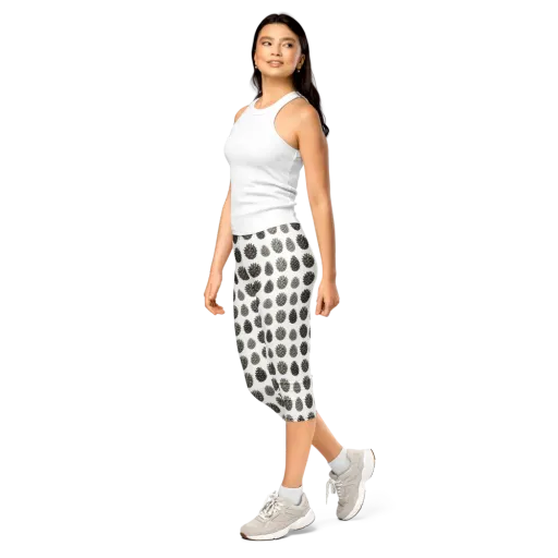 Winter Cone on a Capri Leggings