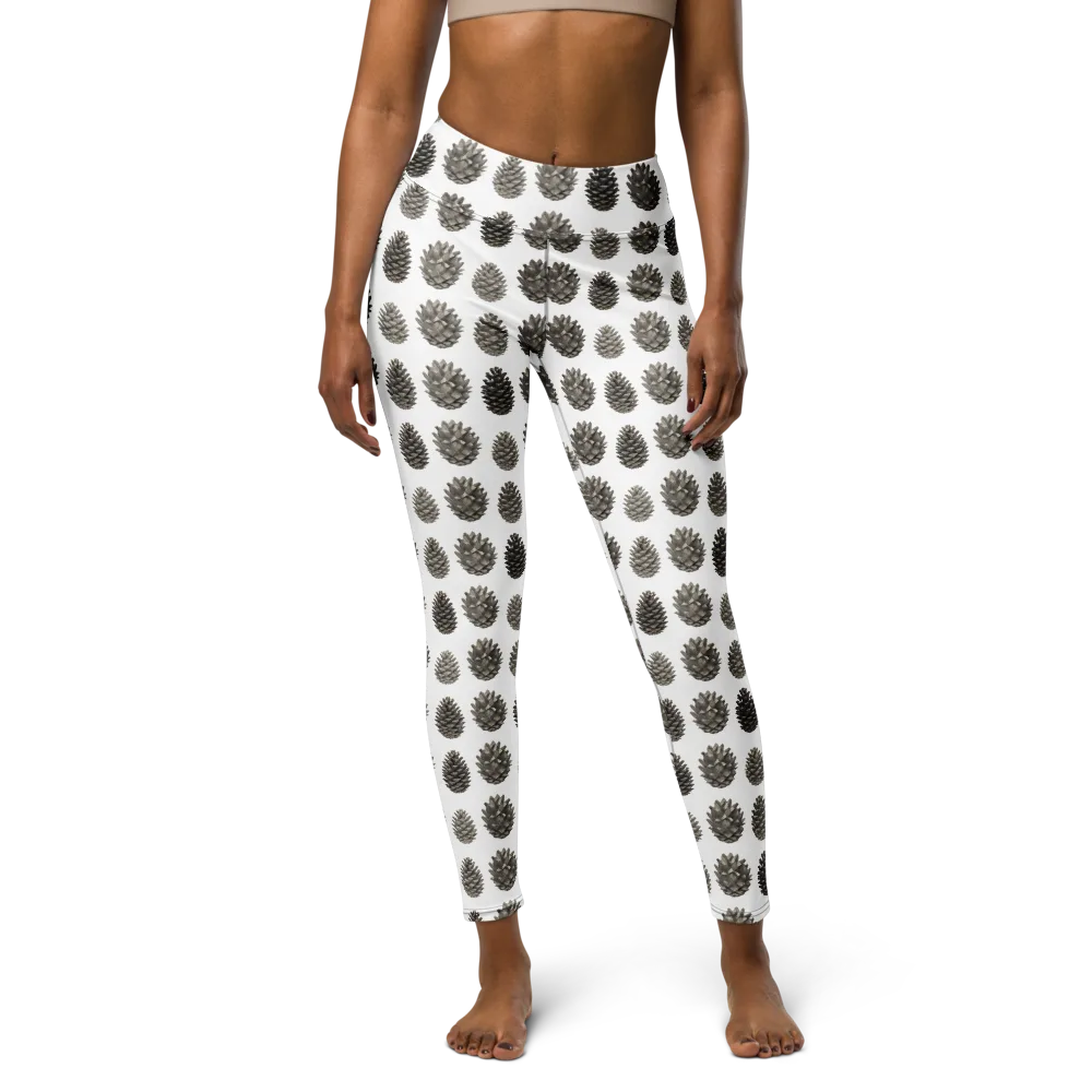 Winter Cone on Yoga Leggings — Front