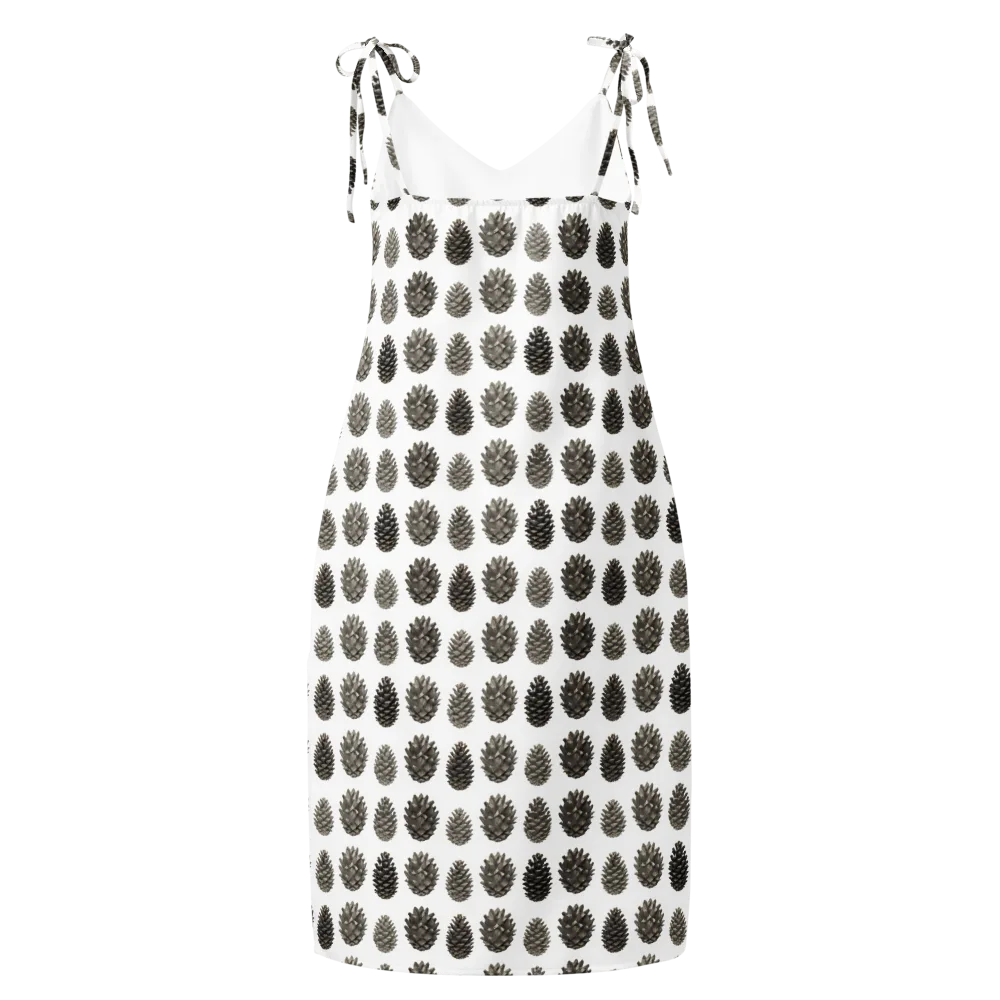 Winter Cone on Slip Dress — Back