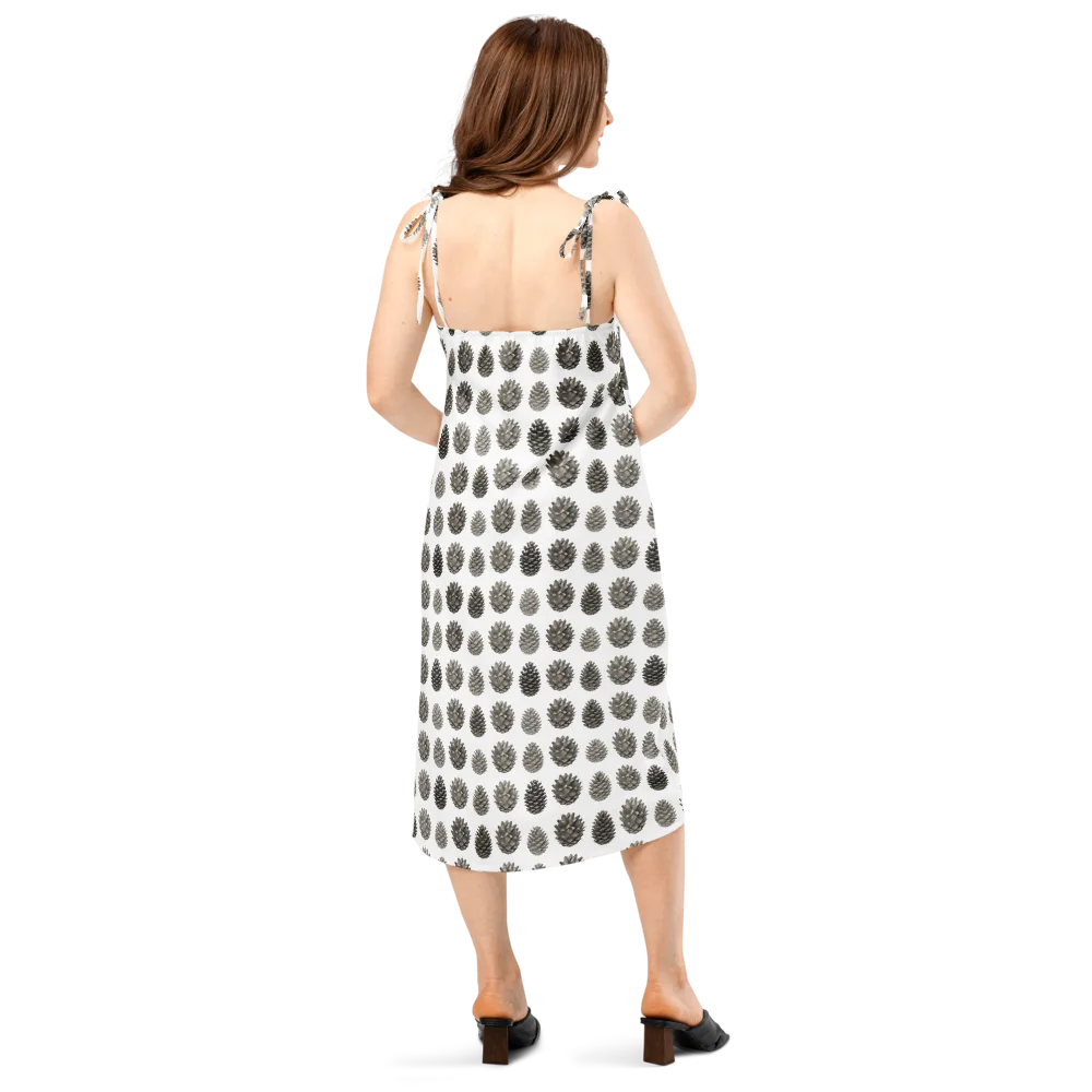 Winter Cone on Slip Dress — Back