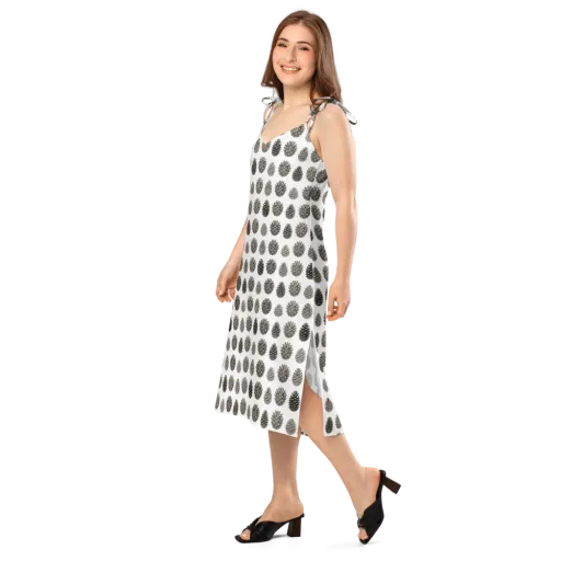 Winter Cone on a Slip Dress
