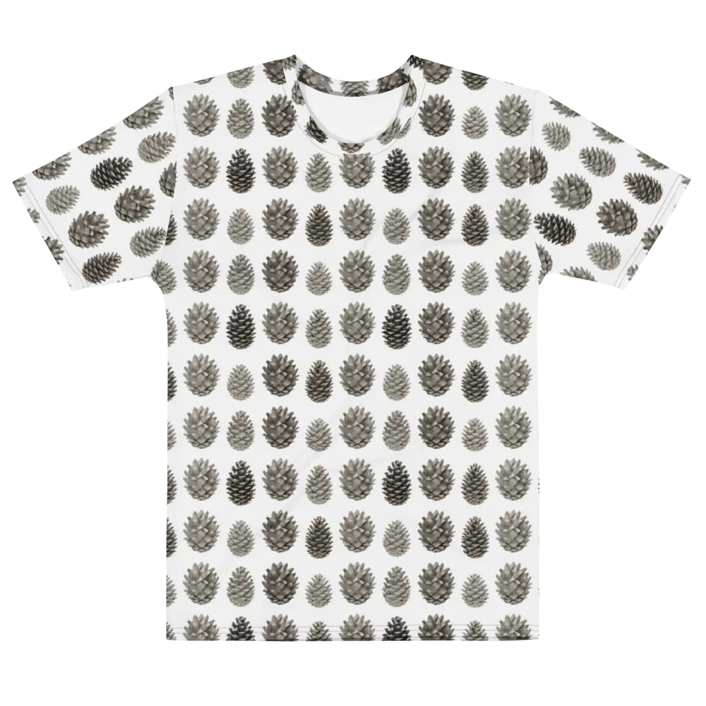 Winter Cone on Men's Cotton Crew Neck T-Shirt — Front