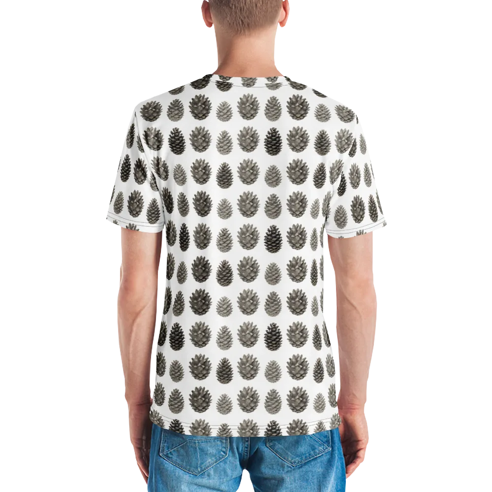 Winter Cone on Men's Crew Neck T-Shirt — Back