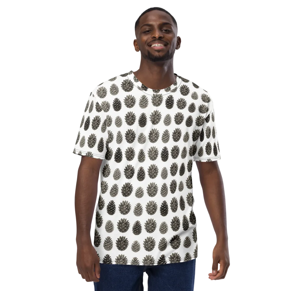 Winter Cone on Men's Crew Neck T-Shirt — Front