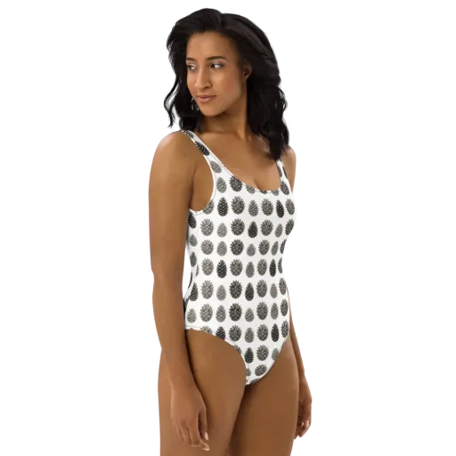 Winter Cone on a One-Piece Swimsuit