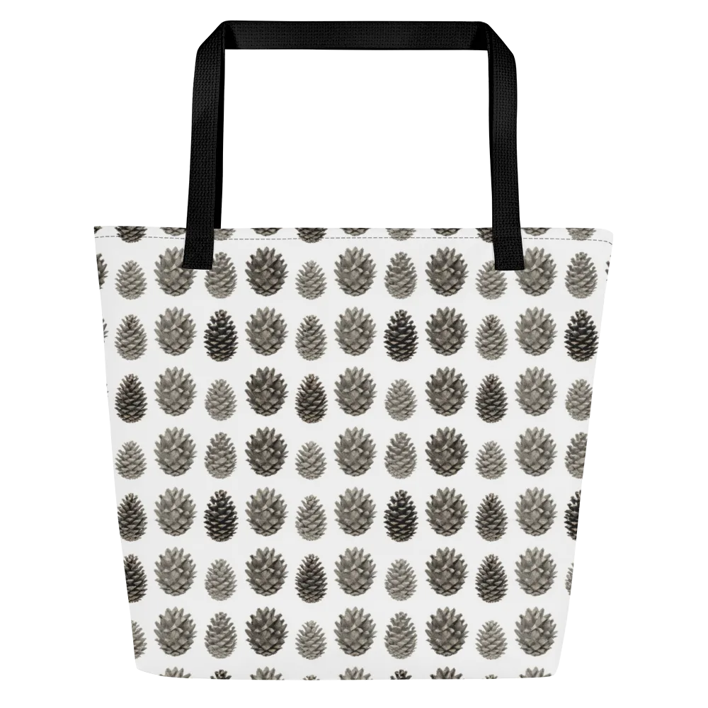 Winter Cone on Large Tote Bag W/ Pocket — Front
