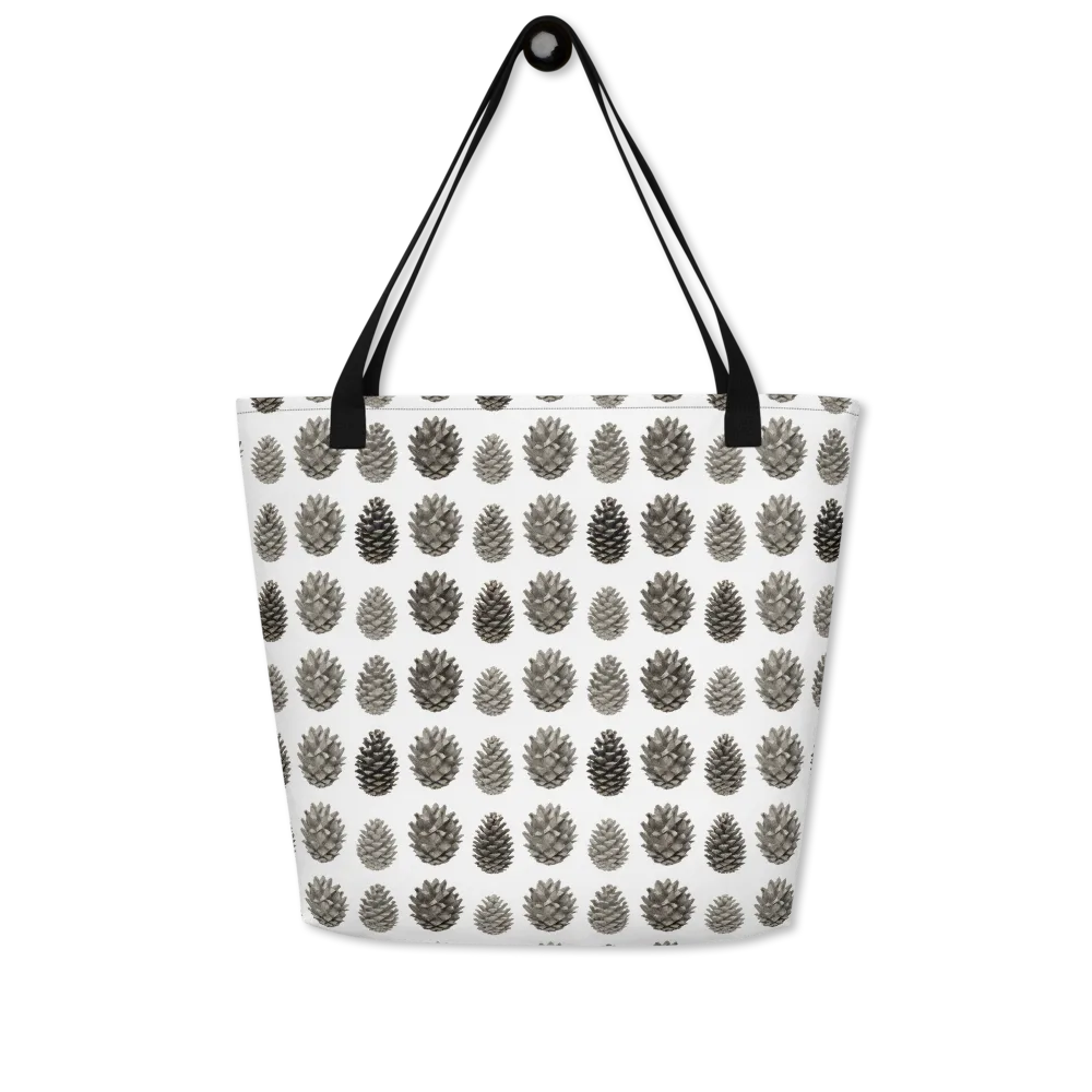 Winter Cone on Large Tote Bag W/ Pocket — Front