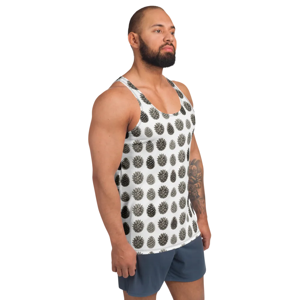 Winter Cone on Men's Tank Top — Right Front