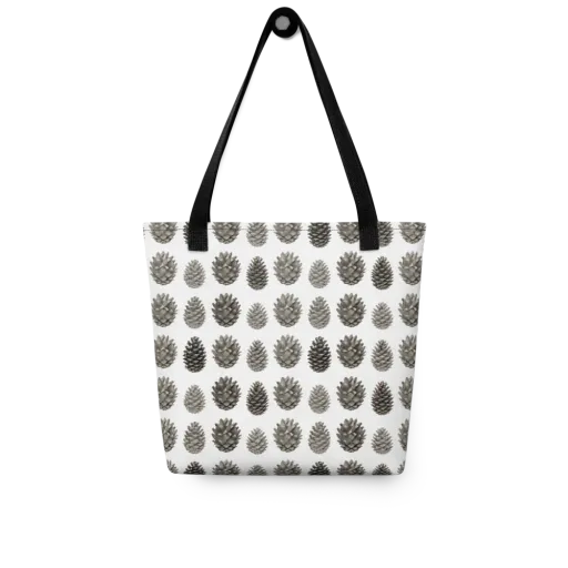Winter Cone on a Tote Bag