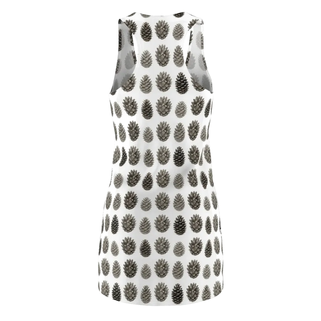 Winter Cone on Racerback Dress — Back