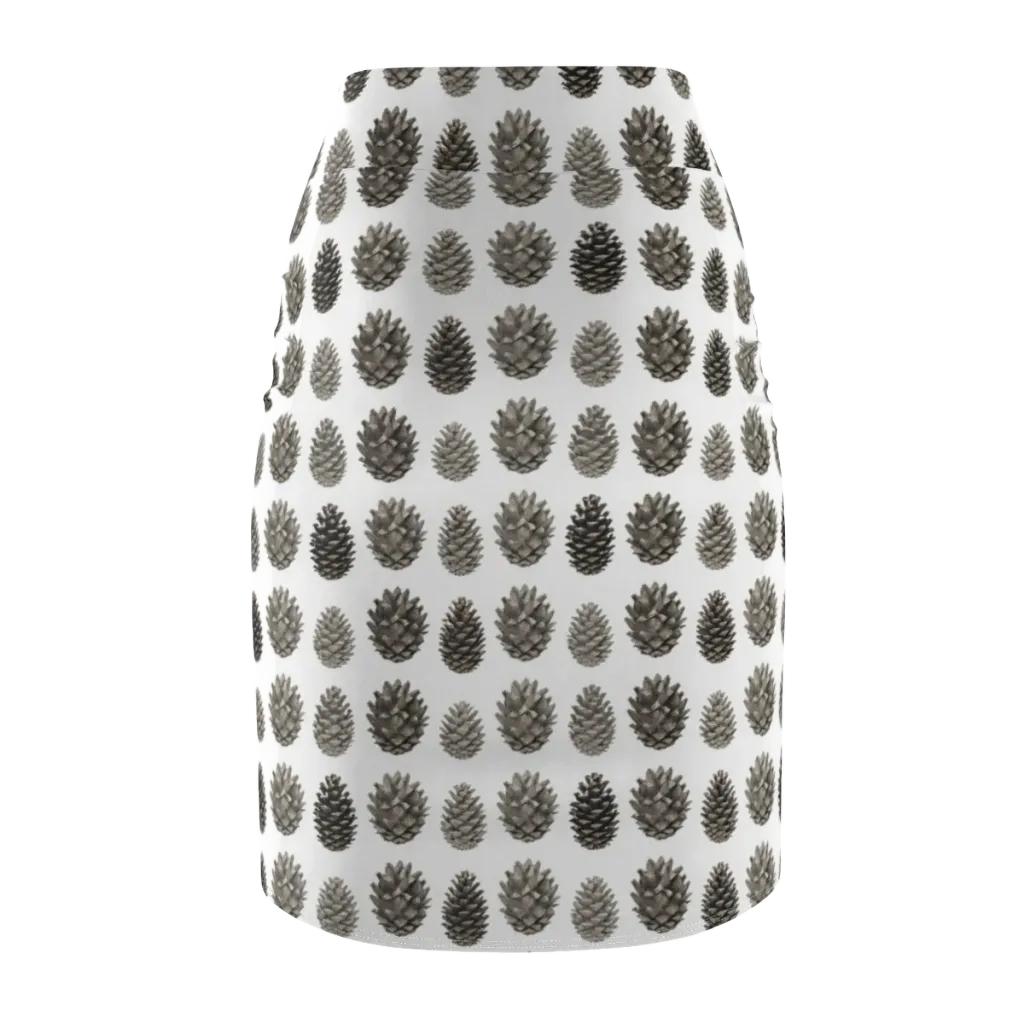 Winter Cone on Pencil Skirt — Back
