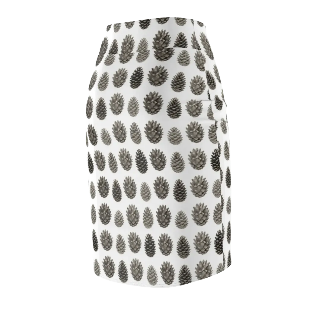 Winter Cone on Pencil Skirt — Back Side