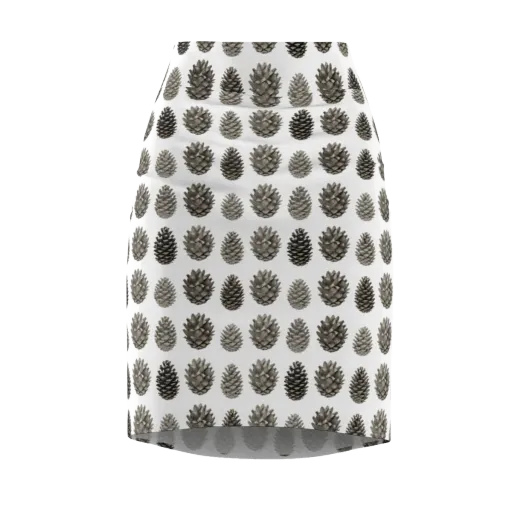 Winter Cone on a Pencil Skirt
