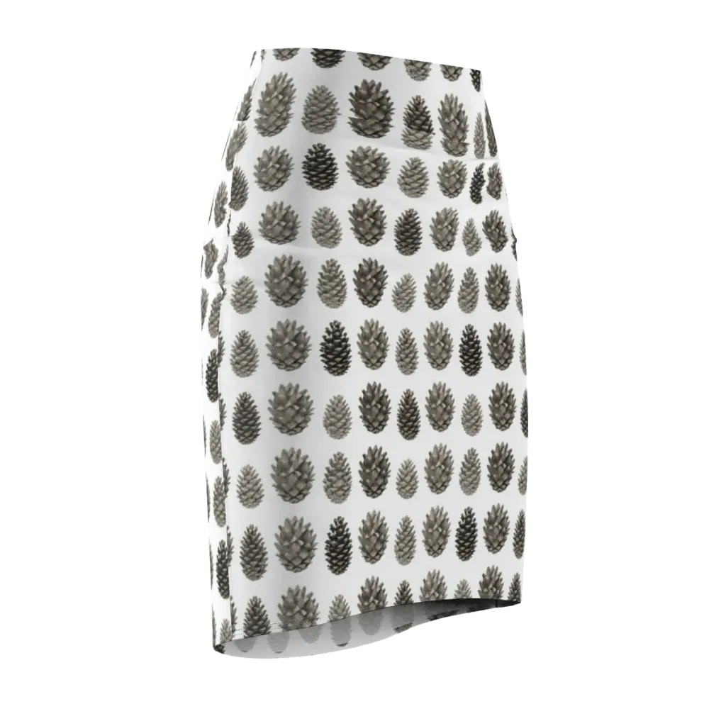 Winter Cone on Pencil Skirt — Front Side