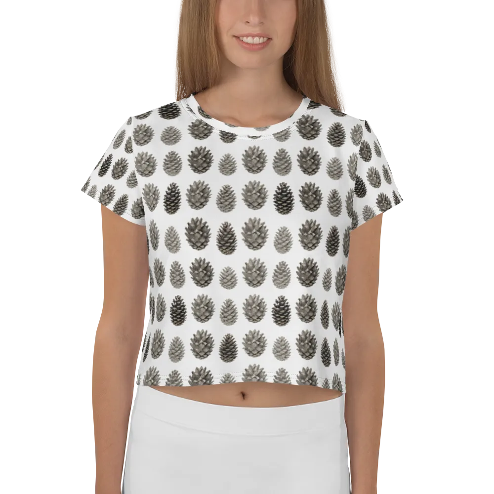 Winter Cone on Crop Tee — Front