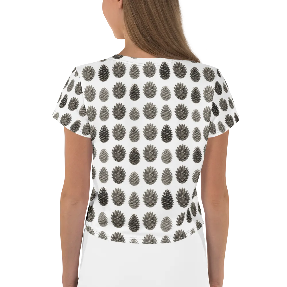 Winter Cone on Crop Tee — Back