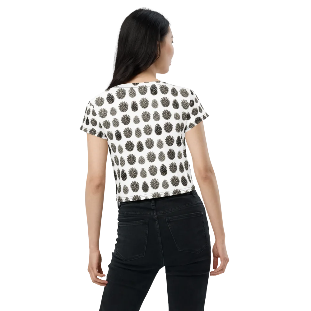 Winter Cone on Crop Tee — Back