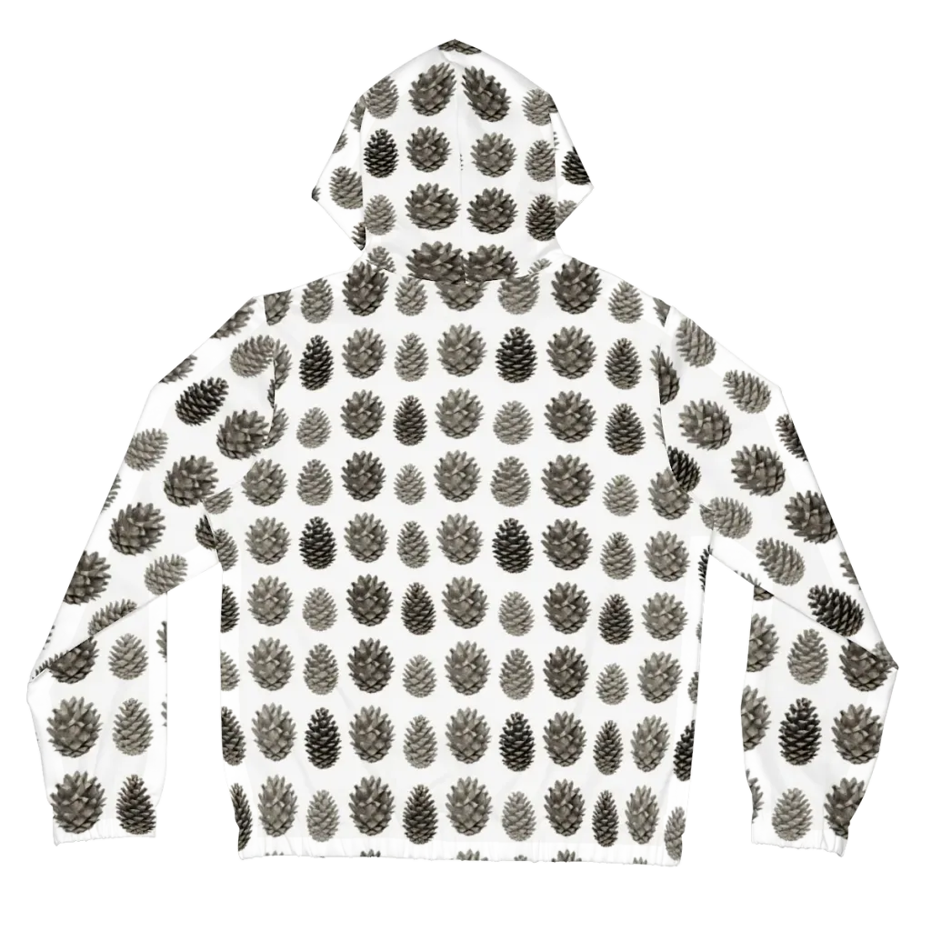 Winter Cone on Women's Full-Zip Hoodie — Back