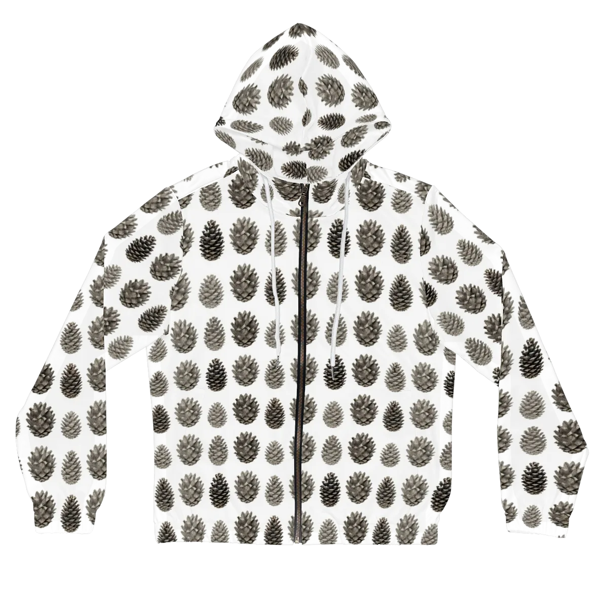 Winter Cone on Women's Full-Zip Hoodie — Front