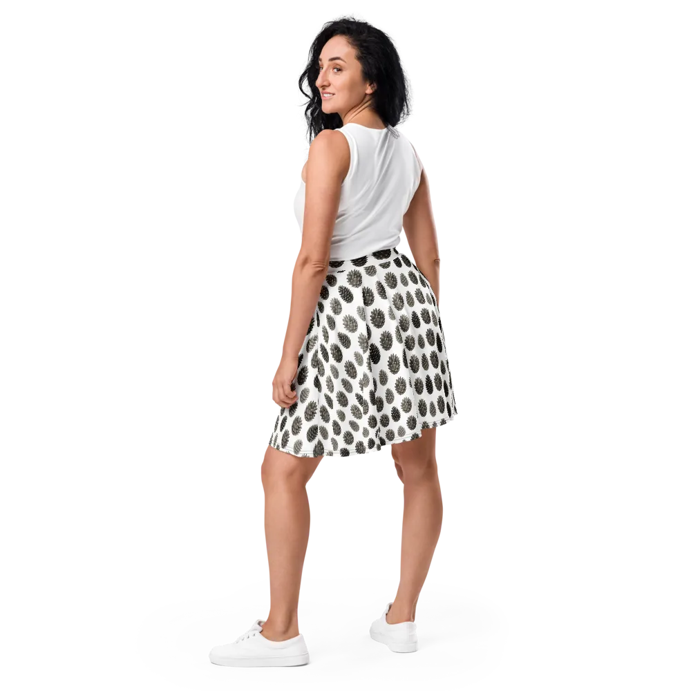 Winter Cone on Skater Skirt — Back