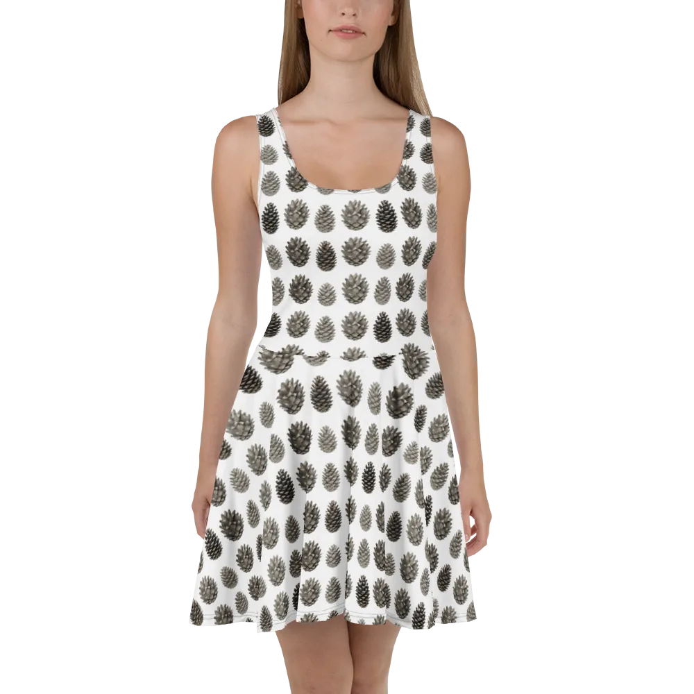 Winter Cone on Skater Dress — Front