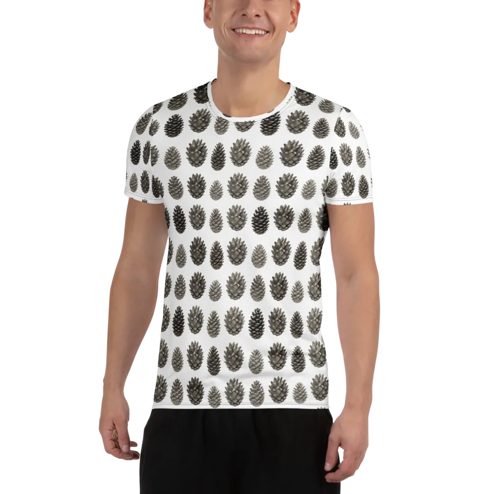 Winter Cone on Men's Athletic T-Shirt — Front
