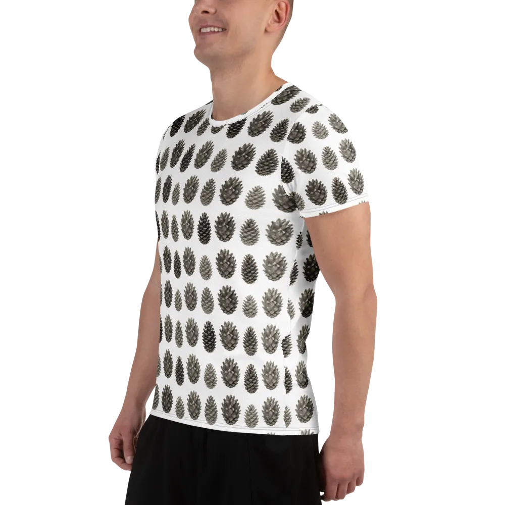 Winter Cone on Men's Athletic T-Shirt — Left
