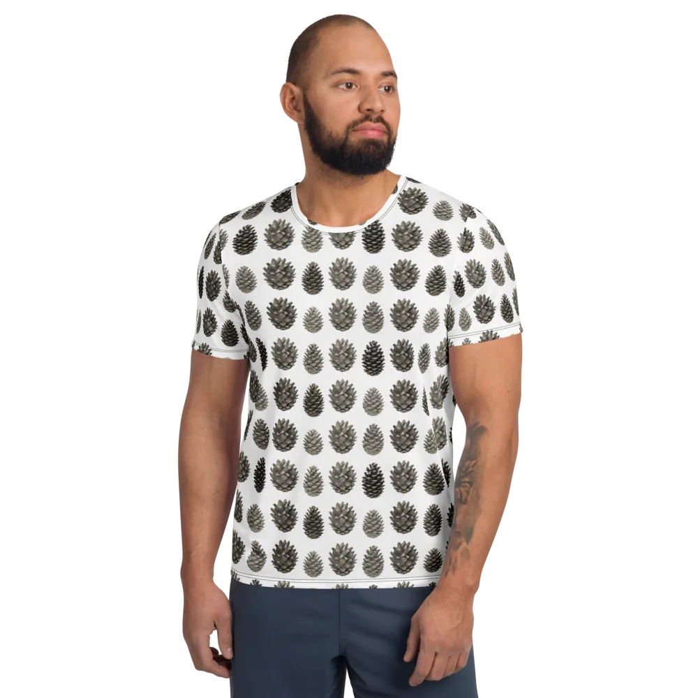 Winter Cone on Men's Athletic T-Shirt — Front