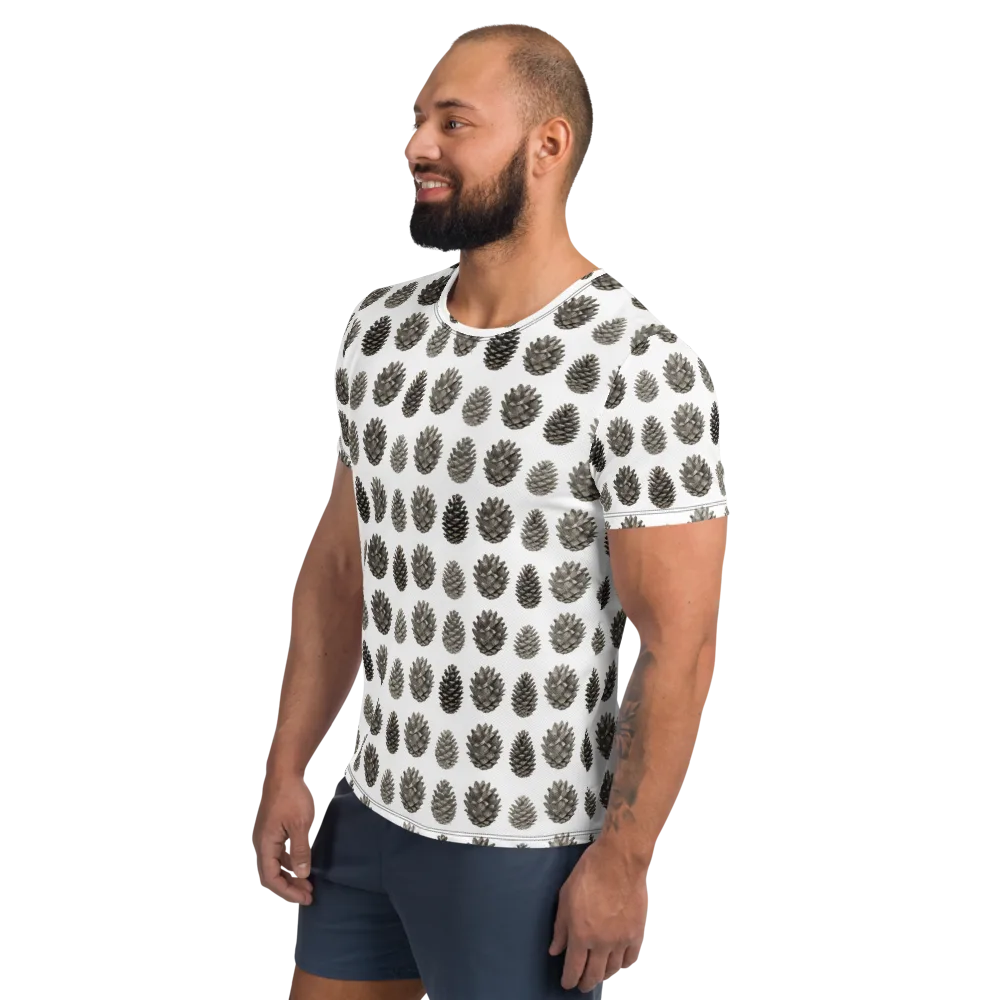 Winter Cone on Men's Athletic T-Shirt — Left