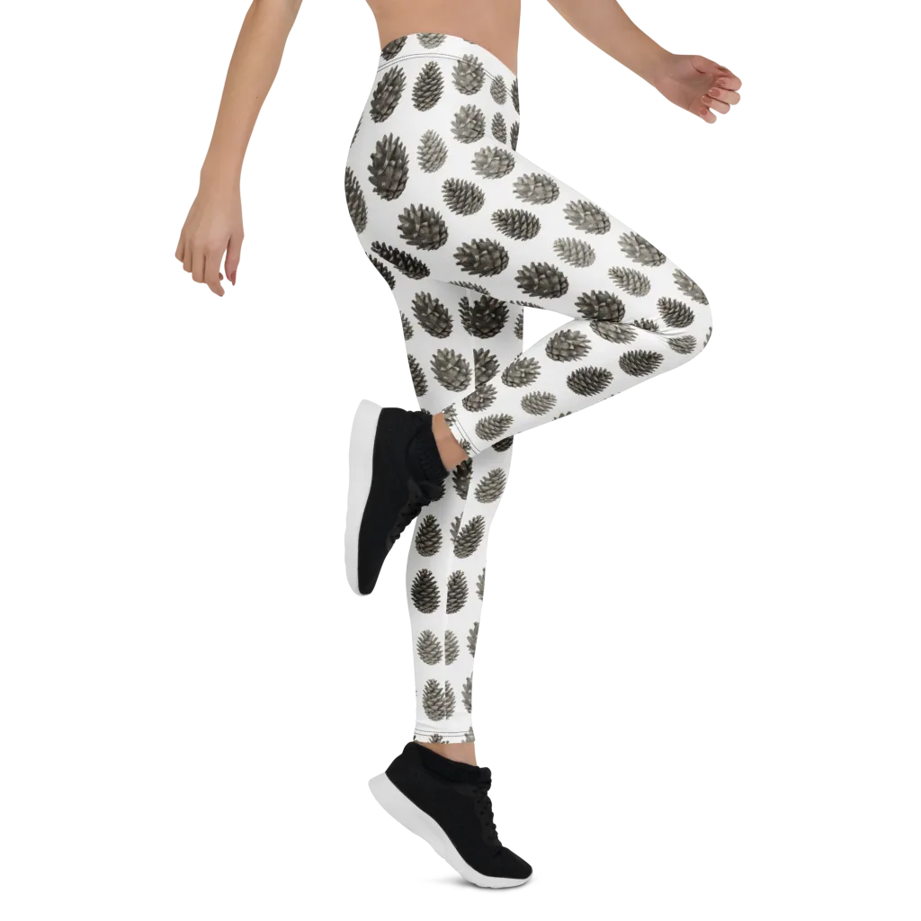 Winter Cone on Leggings — Right