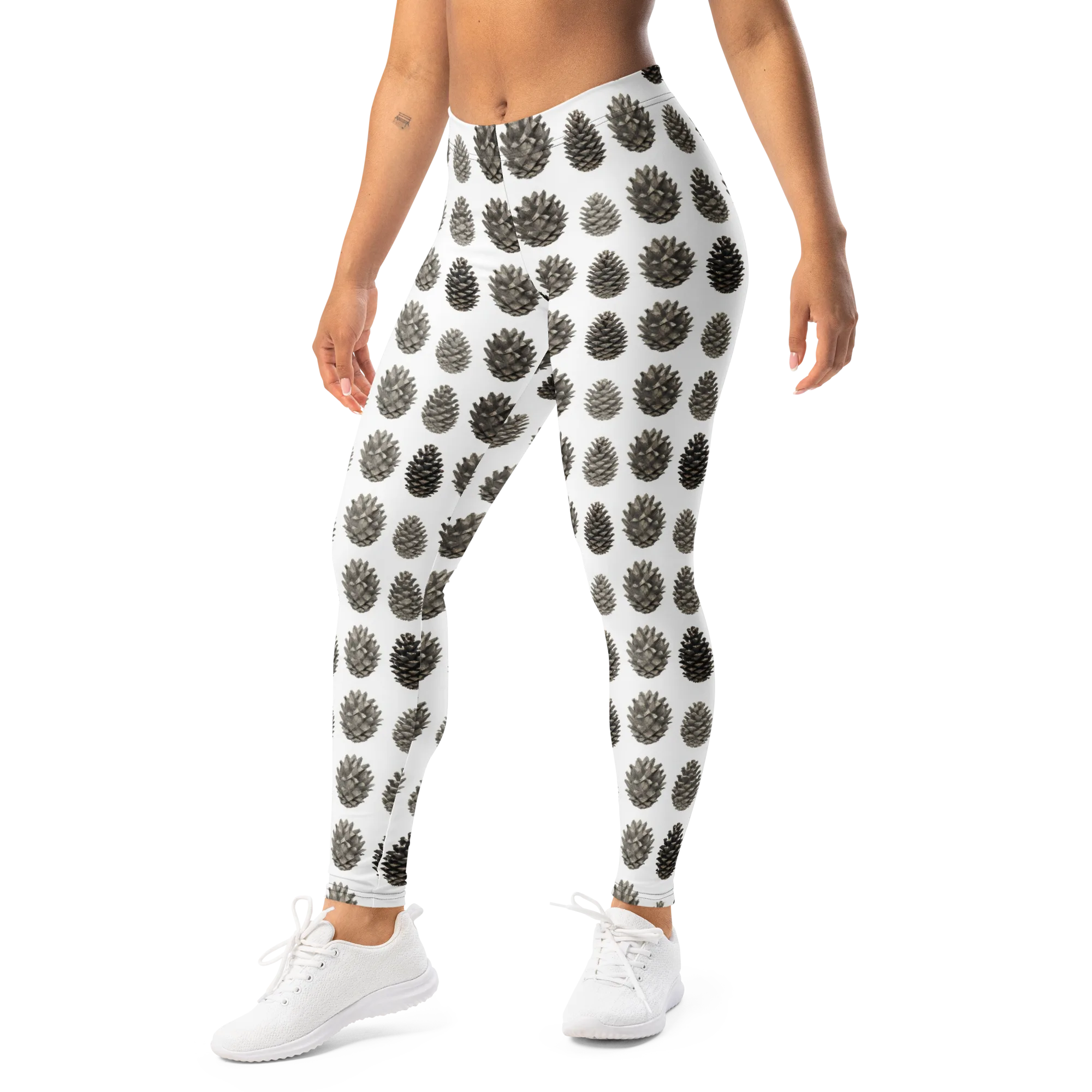 Winter Cone on Leggings — Left Front