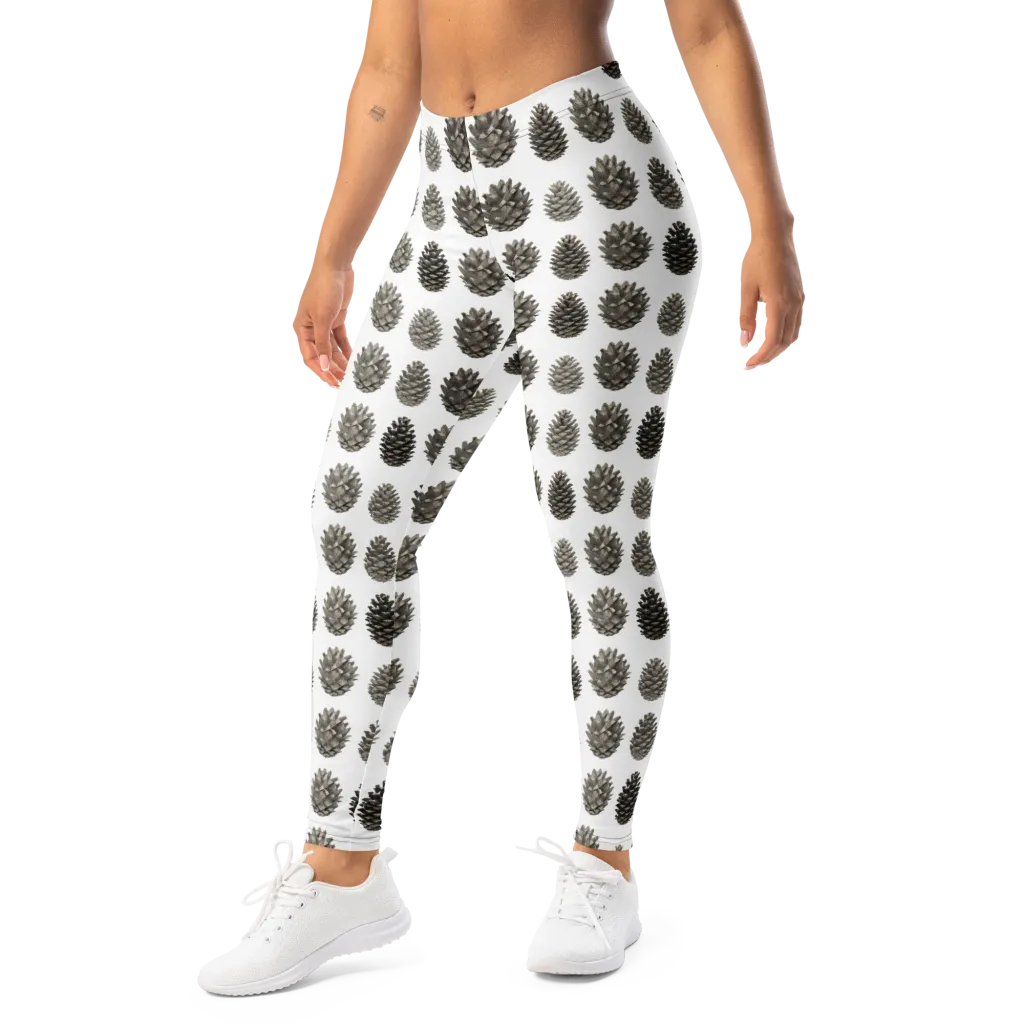 Winter Cone on Leggings — Left Front