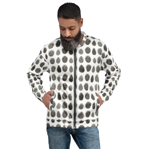 Winter Cone on a Bomber Jacket