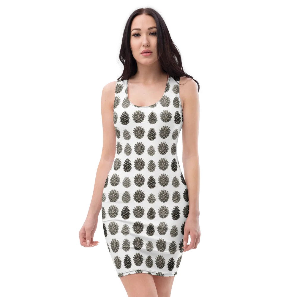 Winter Cone on Bodycon Dress — Front