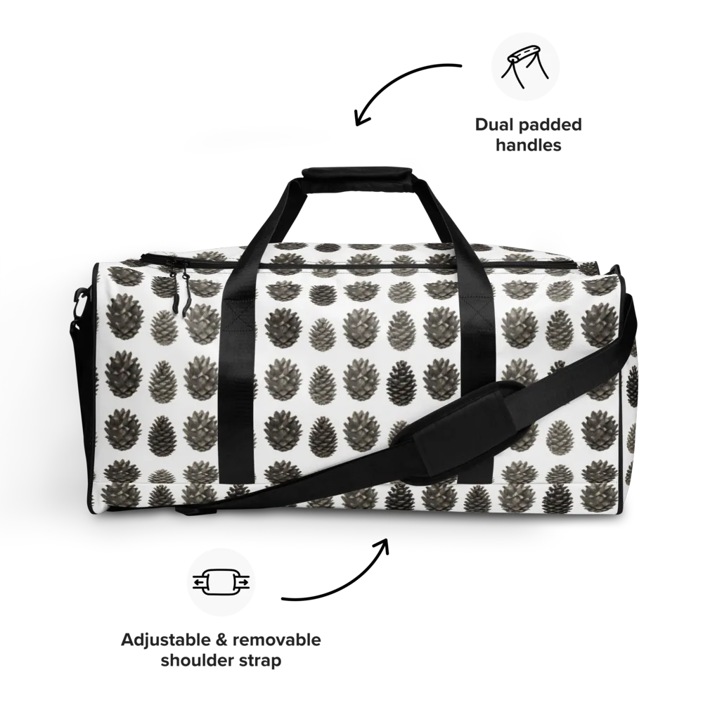 Winter Cone on Duffle Bag — Front