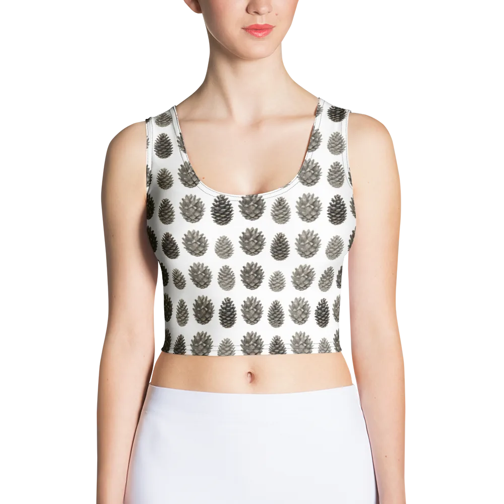 Winter Cone on Crop Top — Front
