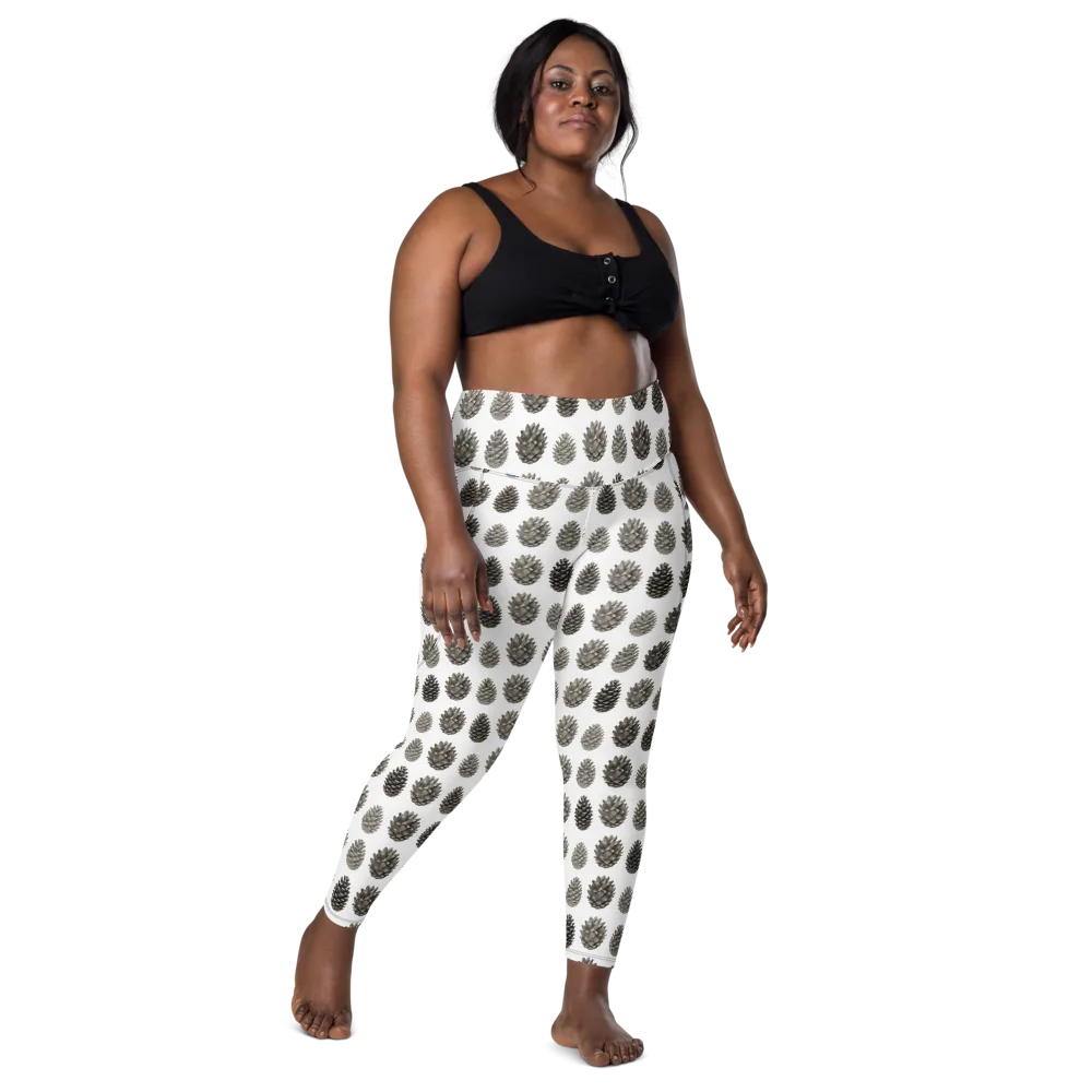 Winter Cone on Leggings with Pockets — Front