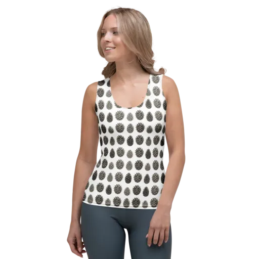Winter Cone on a Women's Tank Top
