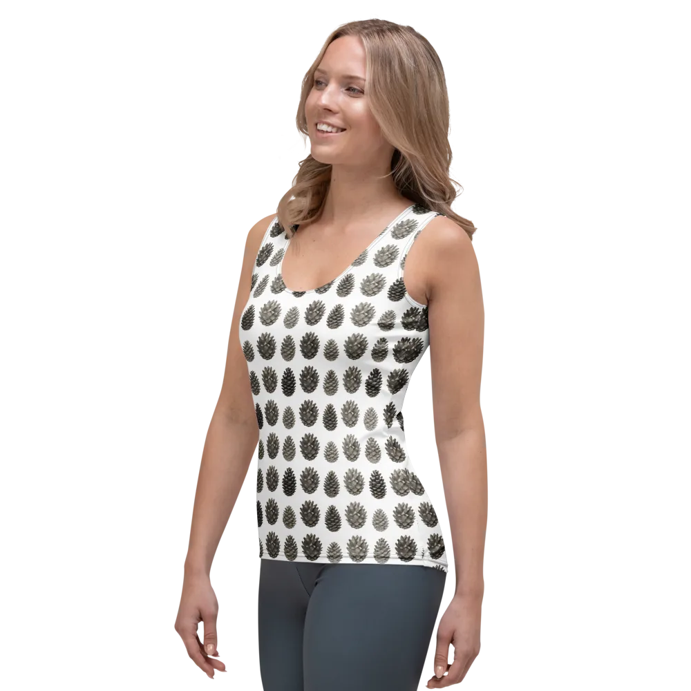 Winter Cone on Women's Tank Top — Left Front