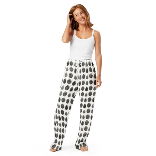 Winter Cone on a Women's Pajama Pants