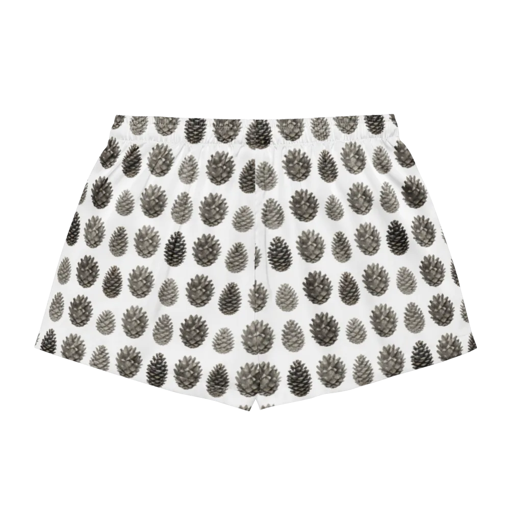 Winter Cone on Women's Pajama Shorts — Back