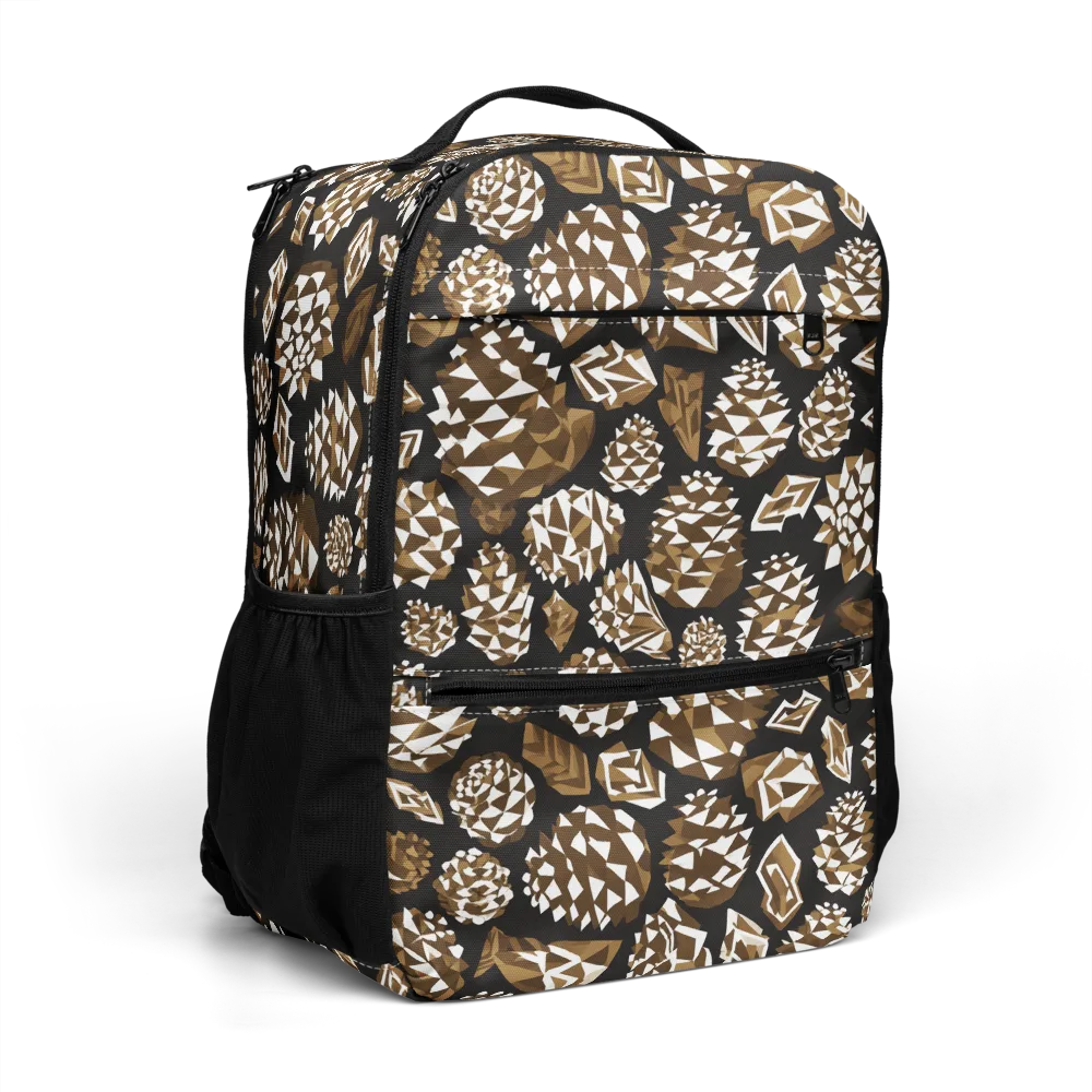 Sepia Shardgarden on Utility Backpack — Right Front