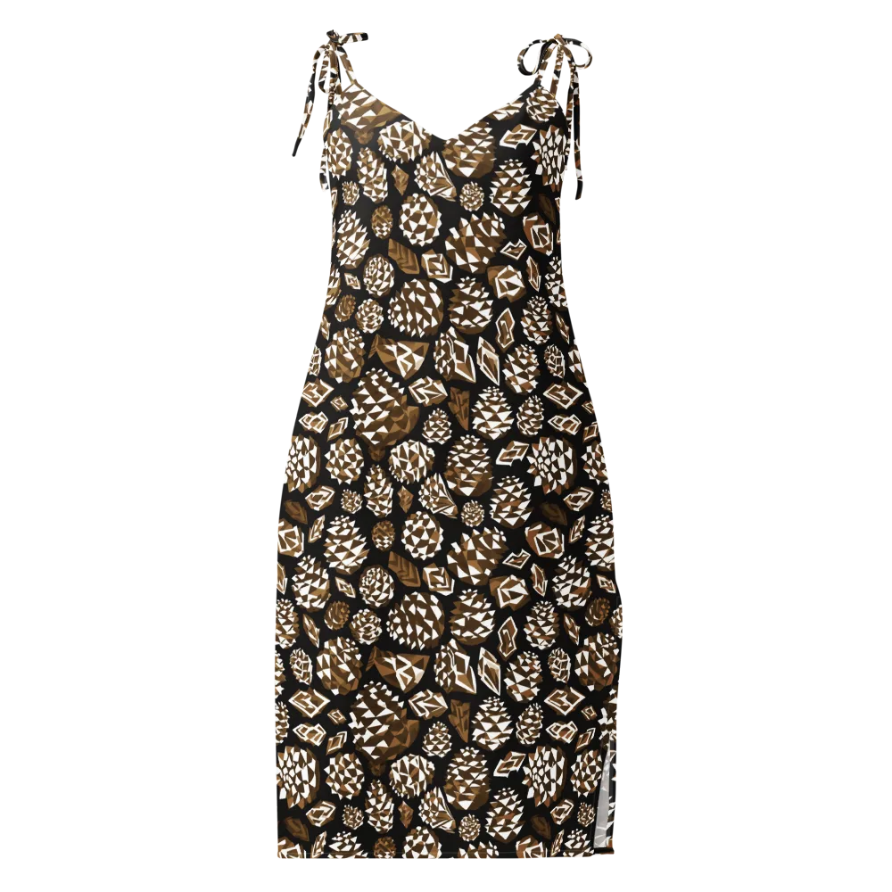 Sepia Shardgarden on Slip Dress — Front