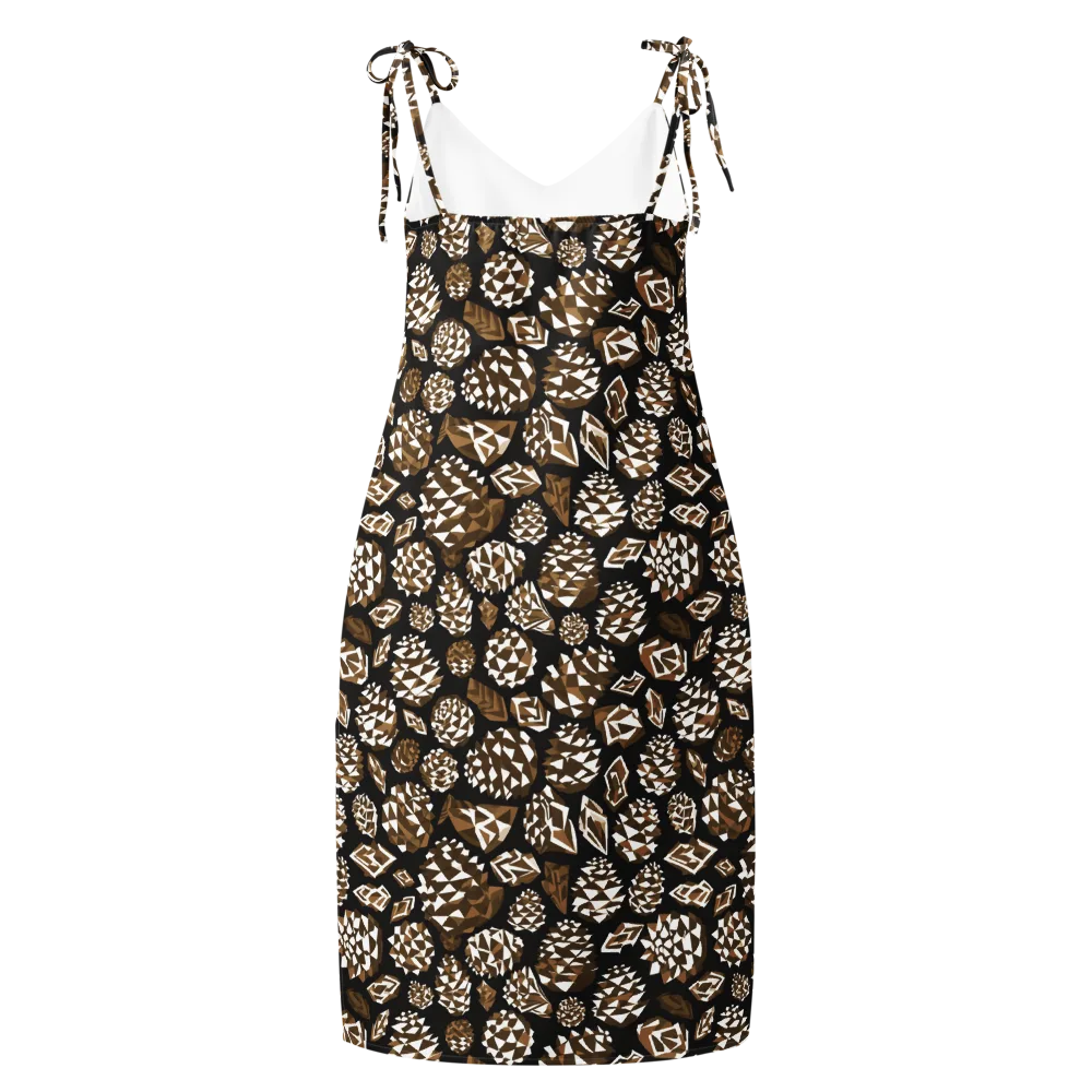 Sepia Shardgarden on Slip Dress — Back