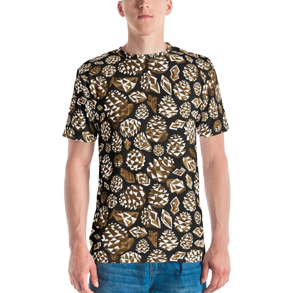 Sepia Shardgarden on Men's Crew Neck T-Shirt — Front