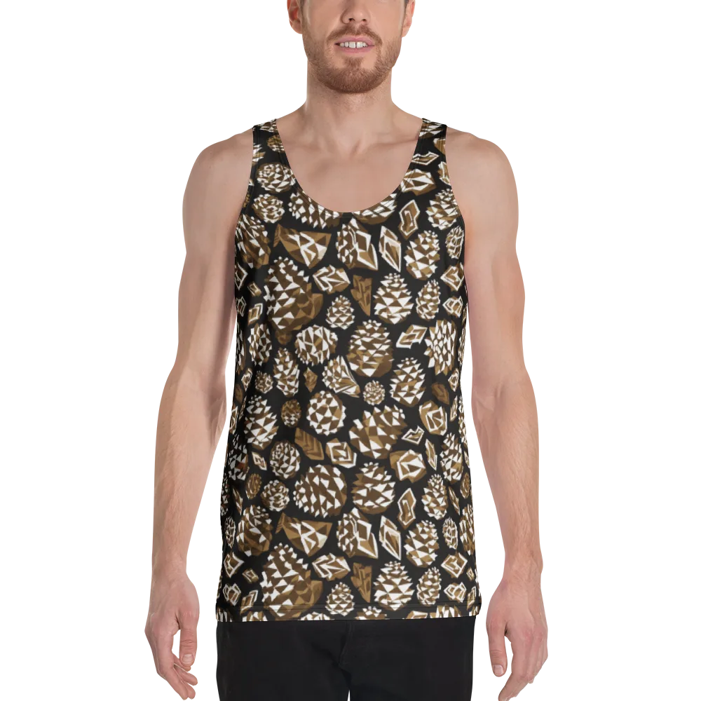 Sepia Shardgarden on Men's Tank Top — Front