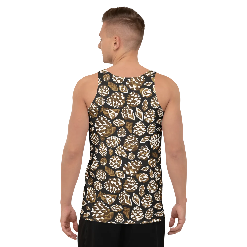 Sepia Shardgarden on Men's Tank Top — Back