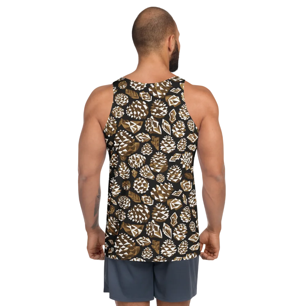 Sepia Shardgarden on Men's Tank Top — Back