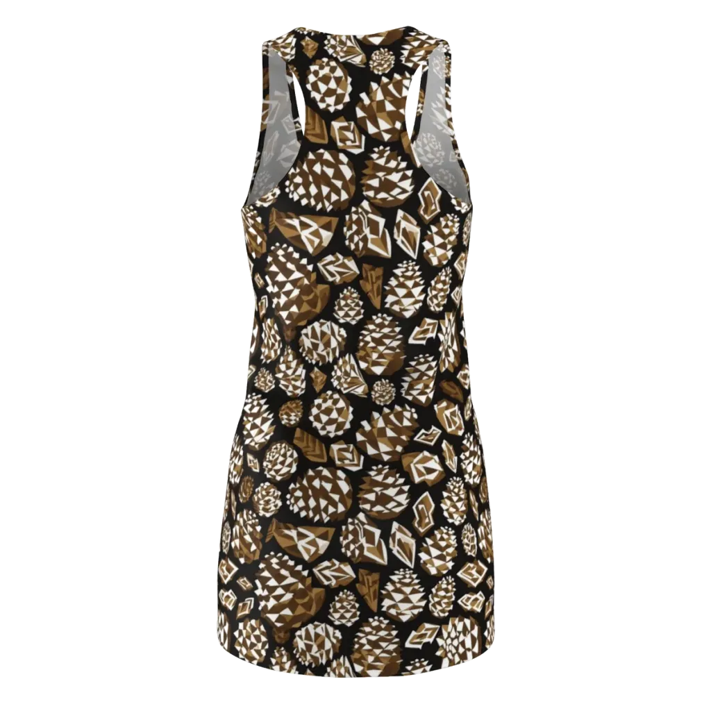 Sepia Shardgarden on Racerback Dress — Back