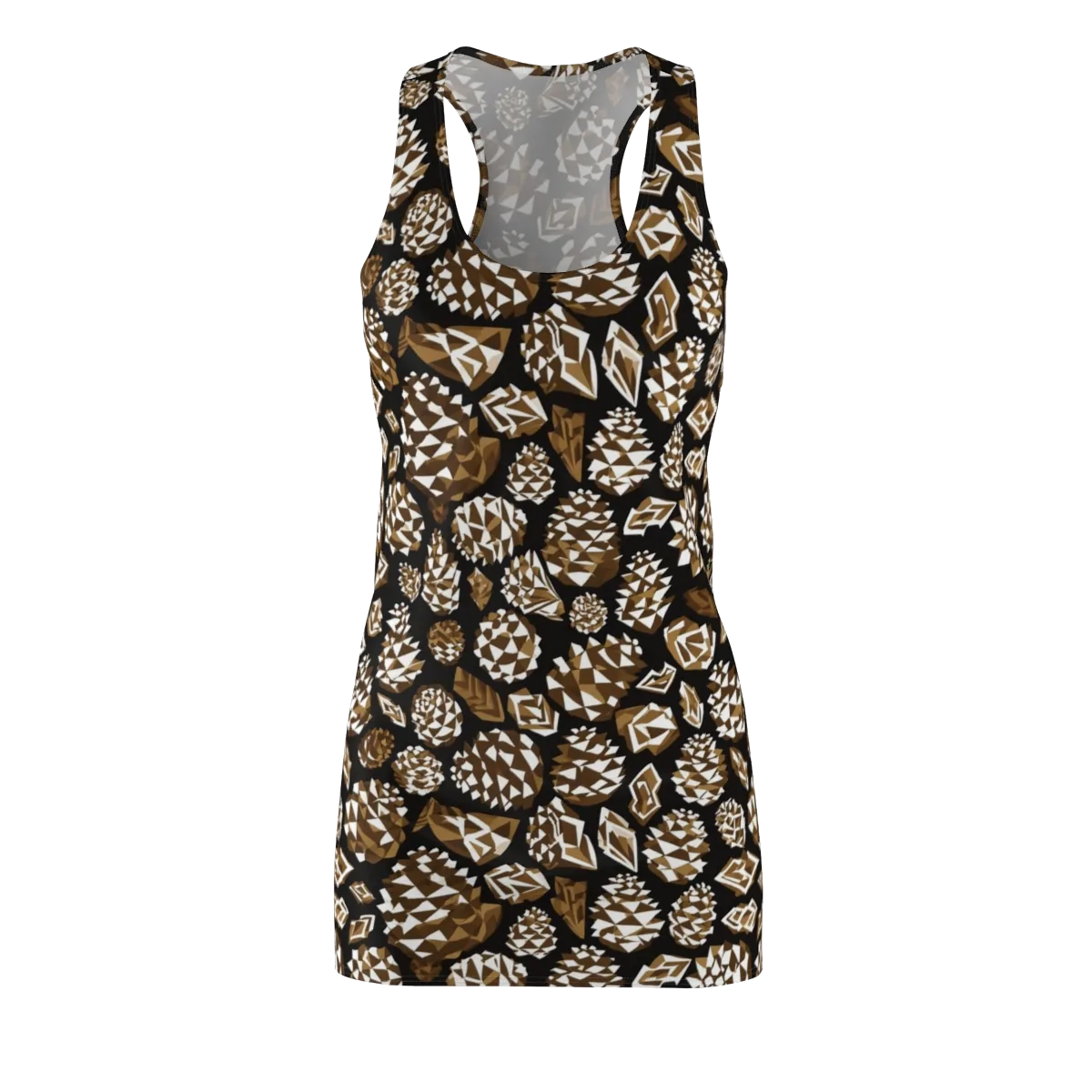 Sepia Shardgarden on Racerback Dress — Front